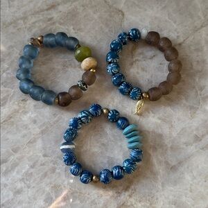 🤍New🤍 Amalfi Coast Beaded Bracelet Set of 3
